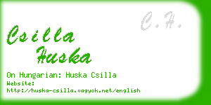 csilla huska business card
